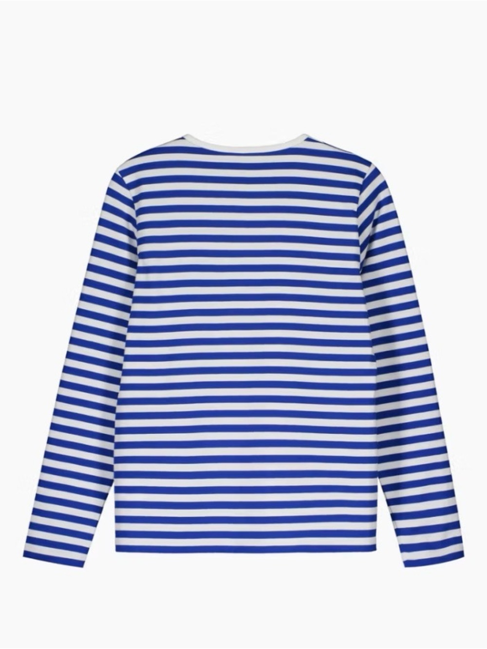 Marimekko Mari Top S white/blue preppy nautical cotton breton slim fit - Picture 2 of 10